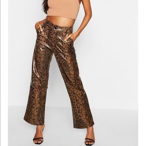 50% off through Friday! Snake print trouser pant